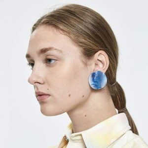 Rachel Comey blue shell earrings